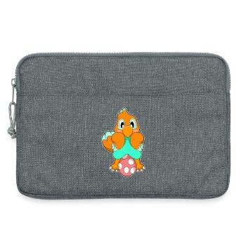 Oeuf de perroquet - Sacoche pour ordinateur portable 13 pouces - gris chiné - Devant