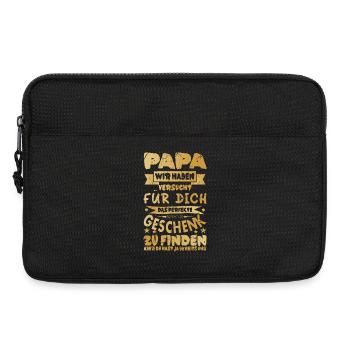 Geschenk für Papa - Laptoptasche 13" - Schwarz - Vorne