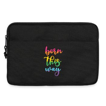 Pride Month - Born This Way - Laptop bag 13" - black - Front