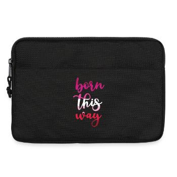 Pride Month - Born This Way - Laptop bag 13" - black - Front