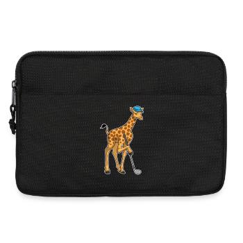 Giraffe Golf Golfschläger - Laptoptasche 13" - Schwarz - Vorne