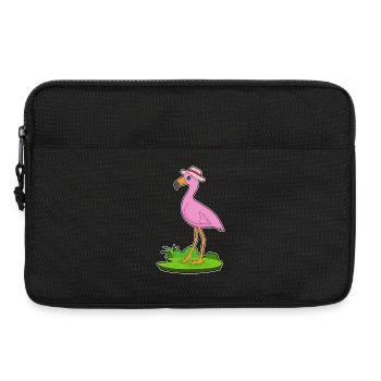 Flamingo Hat - Laptop bag 13" - black - Front