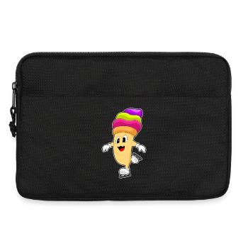 Patins de patinage Cupcake - Sacoche pour ordinateur portable 13 pouces - noir - Devant