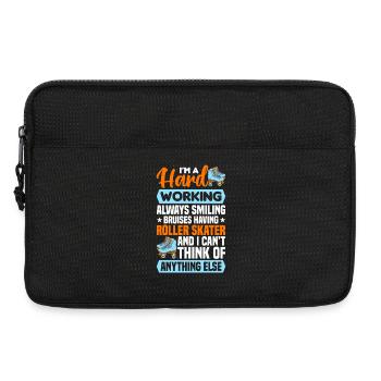 Rollschuh Design - Laptoptasche 13" - Schwarz - Vorne