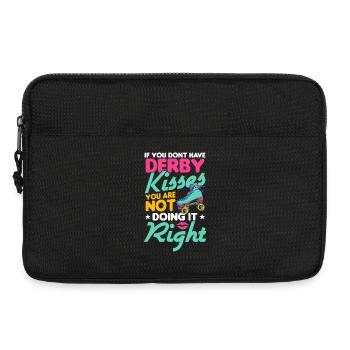 Rollschuh Design - Laptoptasche 13" - Schwarz - Vorne