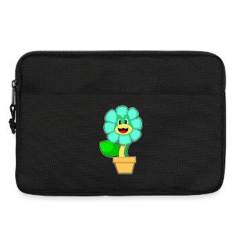 Schlange Blume - Laptoptasche 13" - Schwarz - Vorne