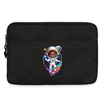 Niedlicher Astronautenkind Cartoon Design - Laptoptasche 13" - Schwarz - Vorne