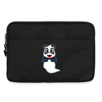 Panda Halloween fantôme - Sacoche pour ordinateur portable 13 pouces - noir - Devant