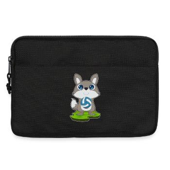 Chien Joueur De Volley-ball Sports De Volley-ball - Sacoche pour ordinateur portable 13 pouces - noir - Devant