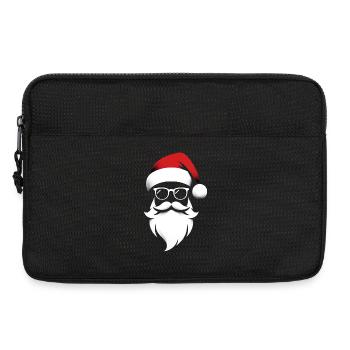 Masque de Portrait de tête de Père Noël - Sacoche pour ordinateur portable 13 pouces - noir - Devant