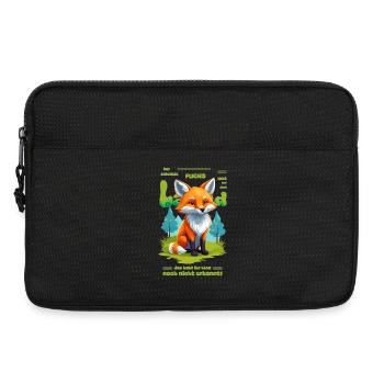 Der schlaue Fuchs vom Land - Laptoptasche 13" - Schwarz - Vorne