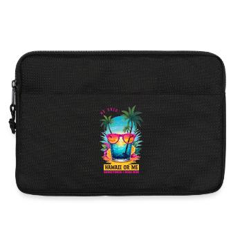 Il a dit : Hawaï ou moi - Sacoche pour ordinateur portable 13 pouces - noir - Devant