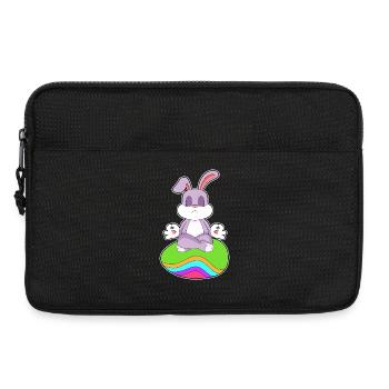 Méditation de Pâques avec un lapin - Sacoche pour ordinateur portable 13 pouces - noir - Devant