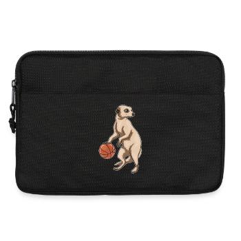 Suricate Joueur de basket-ball Basket-ball - Sacoche pour ordinateur portable 13 pouces - noir - Devant