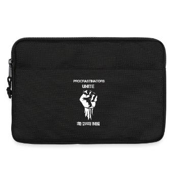 Procrastinators Unite - Laptop bag 13" - black - Front
