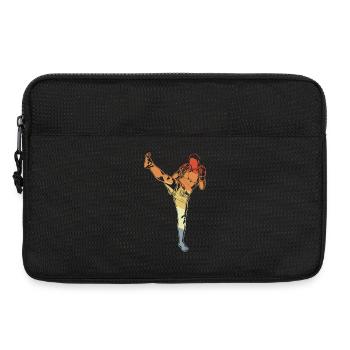 Fille de kickboxing vintage - Sacoche pour ordinateur portable 13 pouces - noir - Devant