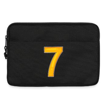 Number Seven - Number 7 Number - Laptop bag 13" - black - Front