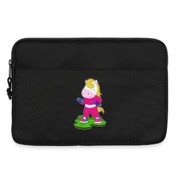 Horse Bodybuilder Dumbbells Bodybuilding - Laptop bag 13" - black - Front