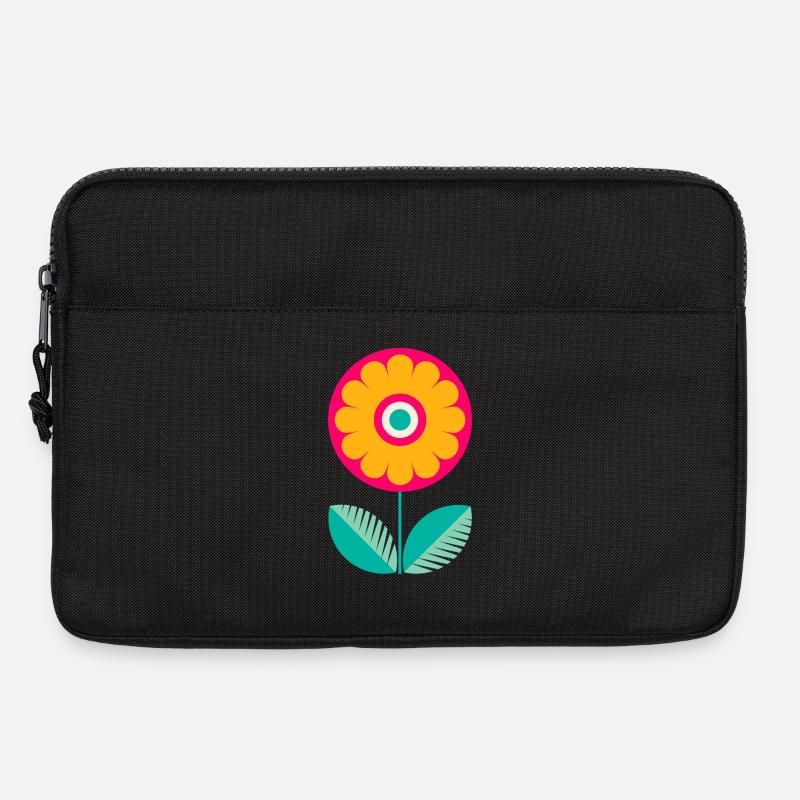 Süße bunte Blume - Laptoptasche 13" - Schwarz