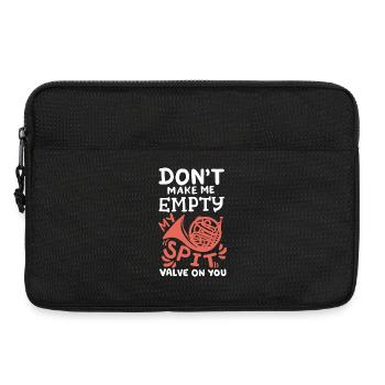 Waldhorn Hornist Waldhornspieler - Laptoptasche 13" - Schwarz - Vorne