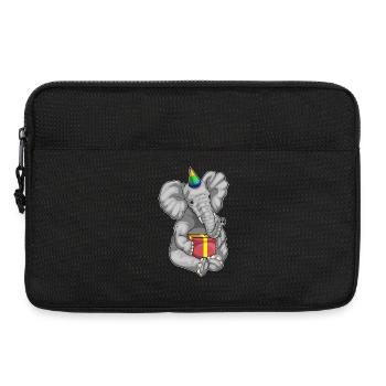 Elephant Birthday Parthut - Laptop bag 13" - black - Front