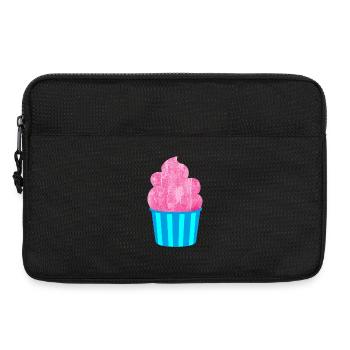 Cream Mug Strips Pink Summer Cream - Laptop bag 13" - black - Front