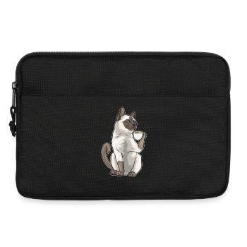 Siamese Cat Coffee Mug - Laptop bag 13" - black - Front