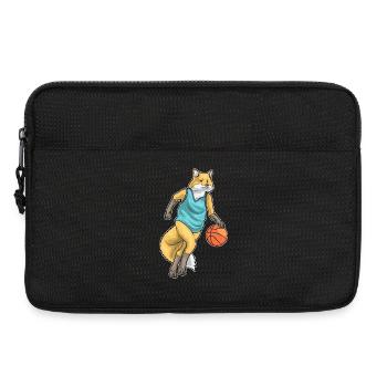 Fox Basketball Player Basketball - Laptop bag 13" - black - Front