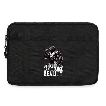 Sarke Thoughts Gorilla Motivational Gift - Laptop bag 13" - black - Front