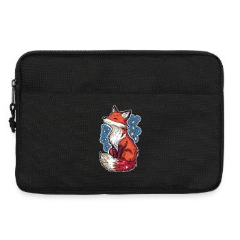 Fuchs und Sternenhimmel - Laptoptasche 13" - Schwarz - Vorne