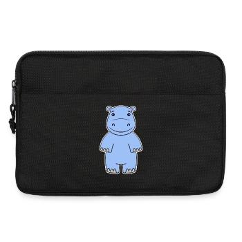 Nilpferd - Laptoptasche 13" - Schwarz - Vorne