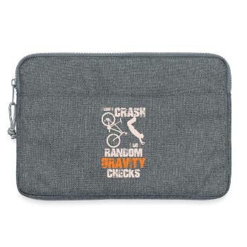 T-shirt BMX Random Gravity Checks - Sacoche pour ordinateur portable 13 pouces - gris chiné - Devant