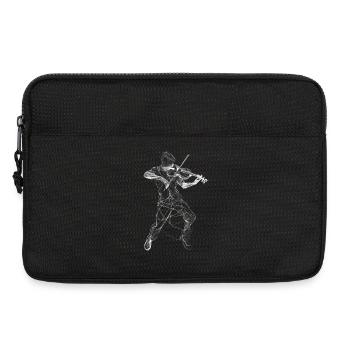 Violinist Line Art - Laptop bag 13" - black - Front