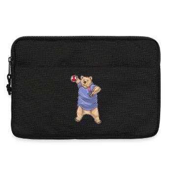 Ours Handball Joueur Handball - Sacoche pour ordinateur portable 13 pouces - noir - Devant