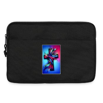 Croix colorée - Sacoche pour ordinateur portable 13 pouces - noir - Devant