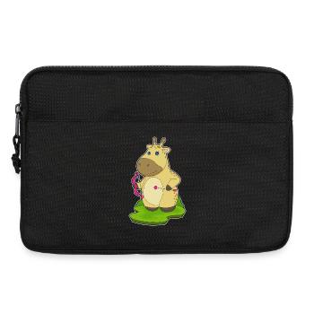 Giraffe Archer Bow Arrow - Laptop bag 13" - black - Front