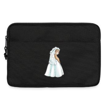 Singe Voile de mariée Mariage - Sacoche pour ordinateur portable 13 pouces - noir - Devant