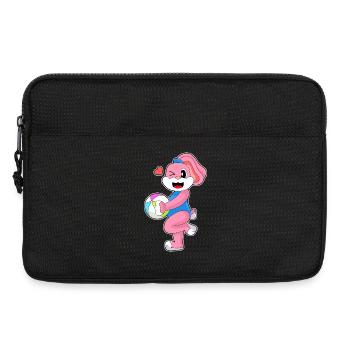 Hase Schwimmen Wasserball Sommer - Laptoptasche 13" - Schwarz - Vorne