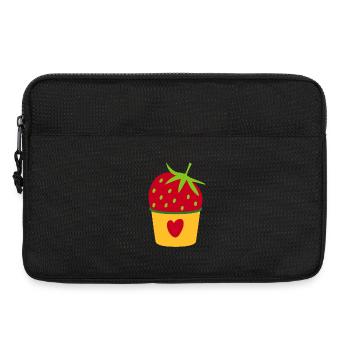 Icecream Cream Strawberry Cream Cupcake Sweet - Laptop bag 13" - black - Front