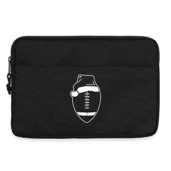 American Football Santa Hat - Laptop bag 13" - black - Front
