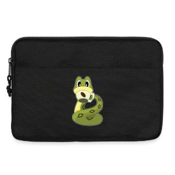 Tasse à café serpent - Sacoche pour ordinateur portable 13 pouces - noir - Devant