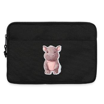 Nilpferd - Laptoptasche 13" - Schwarz - Vorne