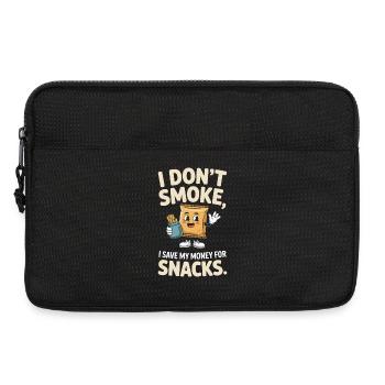 Je ne fume pas J’économise mon argent Collations Non-fumeur - Sacoche pour ordinateur portable 13 pouces - noir - Devant