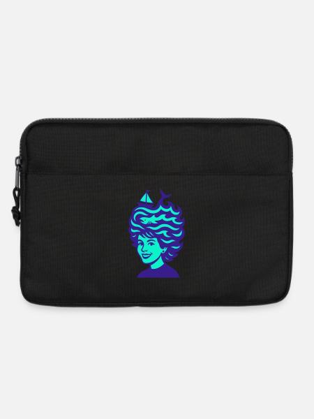 Sea Hair! - Laptoptasche 13" - Schwarz