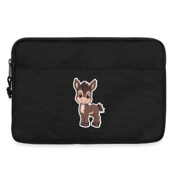 Esel - Laptoptasche 13" - Schwarz - Vorne