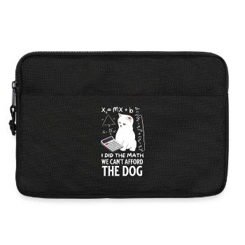 Humorous Cat Math Design - Laptop bag 13" - black - Front