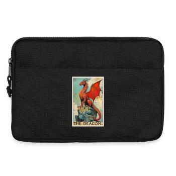 Drachen Drache - Laptoptasche 13" - Schwarz - Vorne