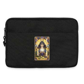 Illustration du Tarot Magique de la Lune Mystique - Sacoche pour ordinateur portable 13 pouces - noir - Devant