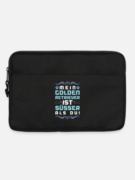 golden retriever hund spruch - Laptoptasche 13" - Schwarz