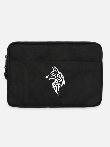 Wolf Tribal - Laptoptasche 13" - Schwarz